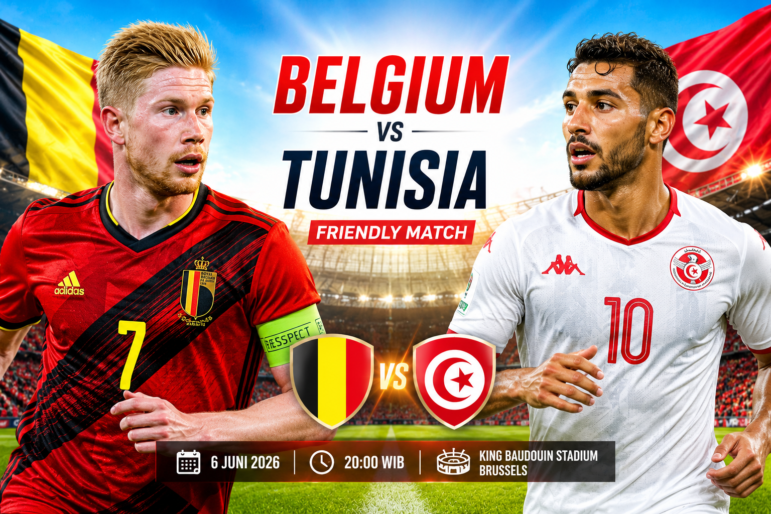 Belgium vs Tunisia