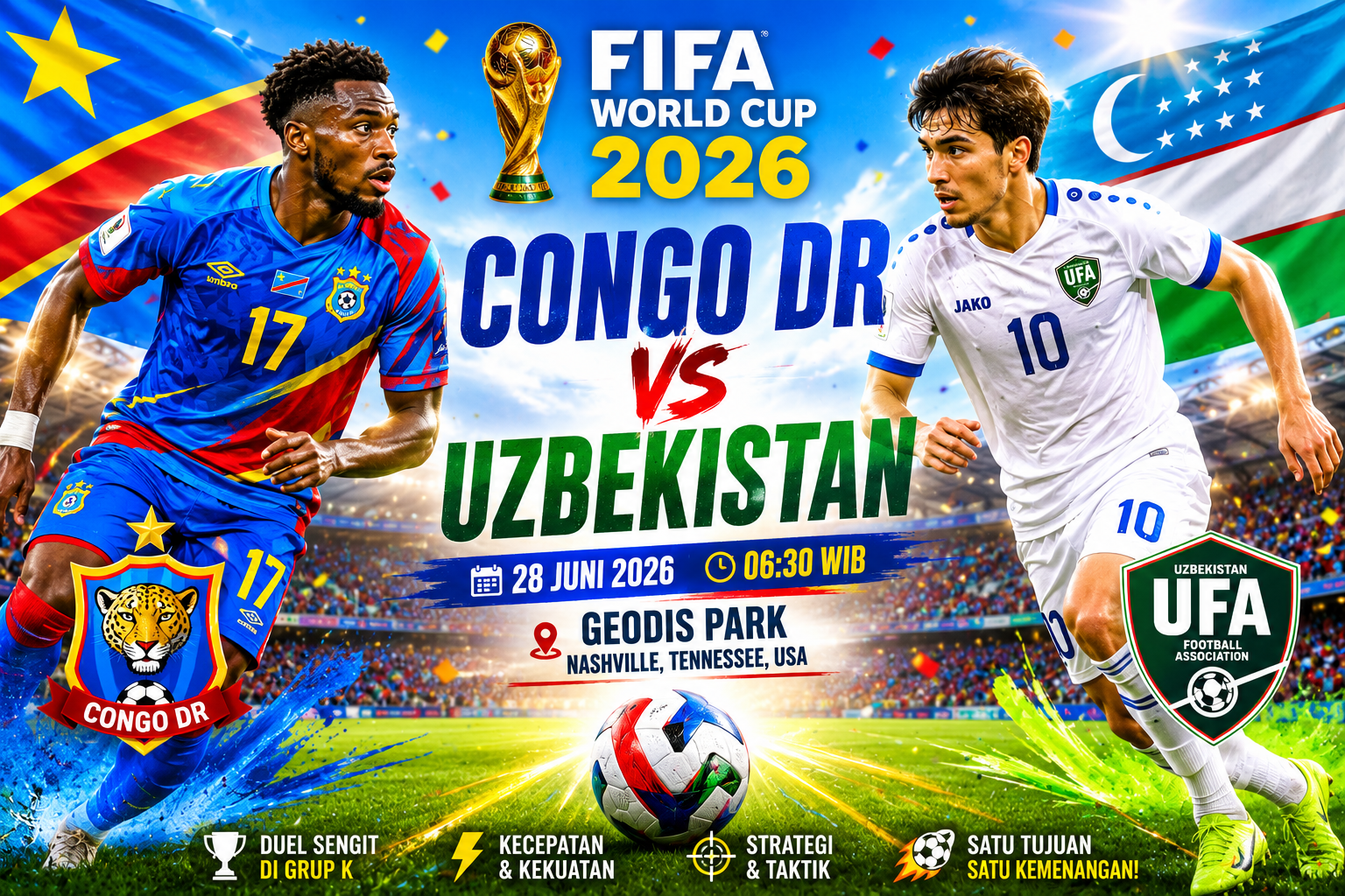 Congo DR vs Uzbekistan