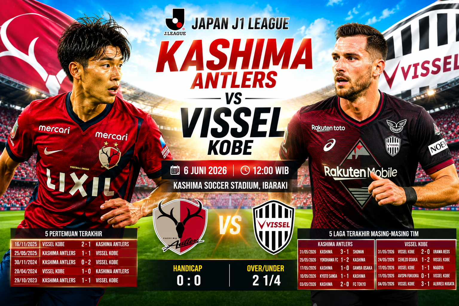 Kashima Antlers vs Vissel Kobe