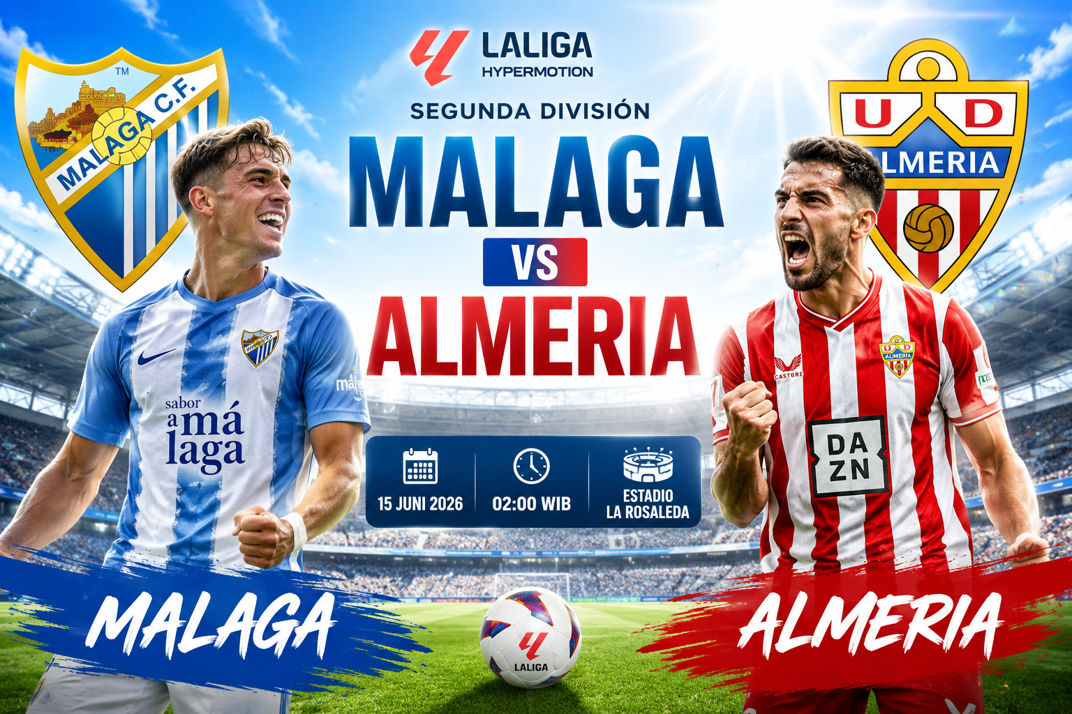 Prediksi Malaga vs Almeria 15 Juni 2026 – Spain Segunda Division