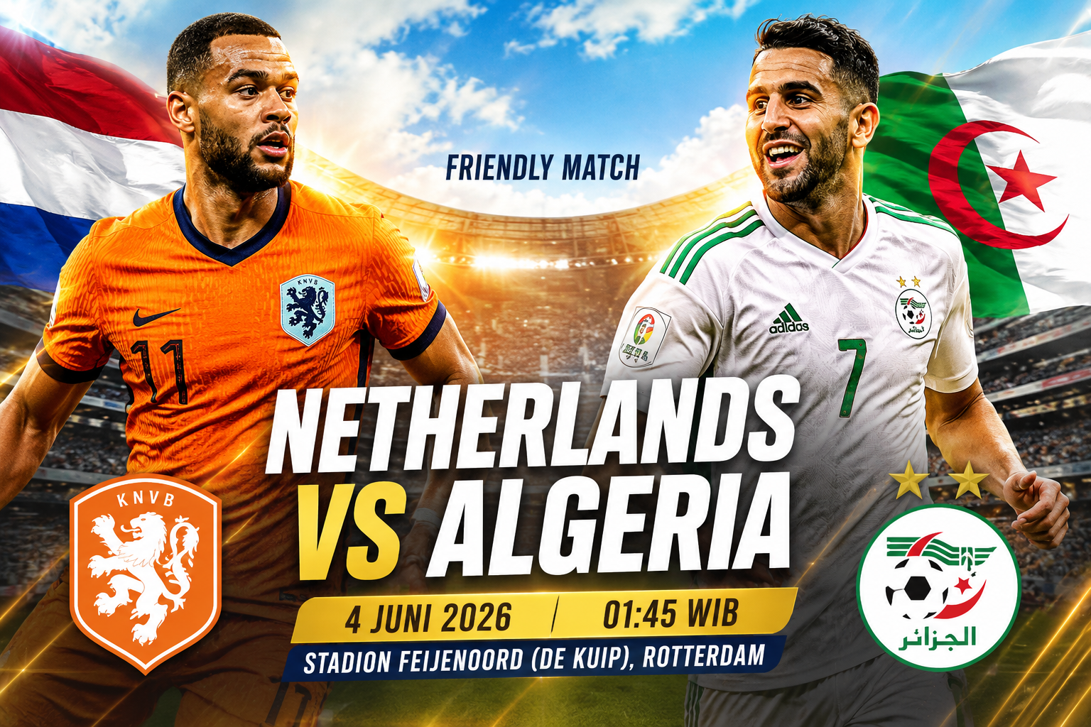 Netherlands vs Algeria