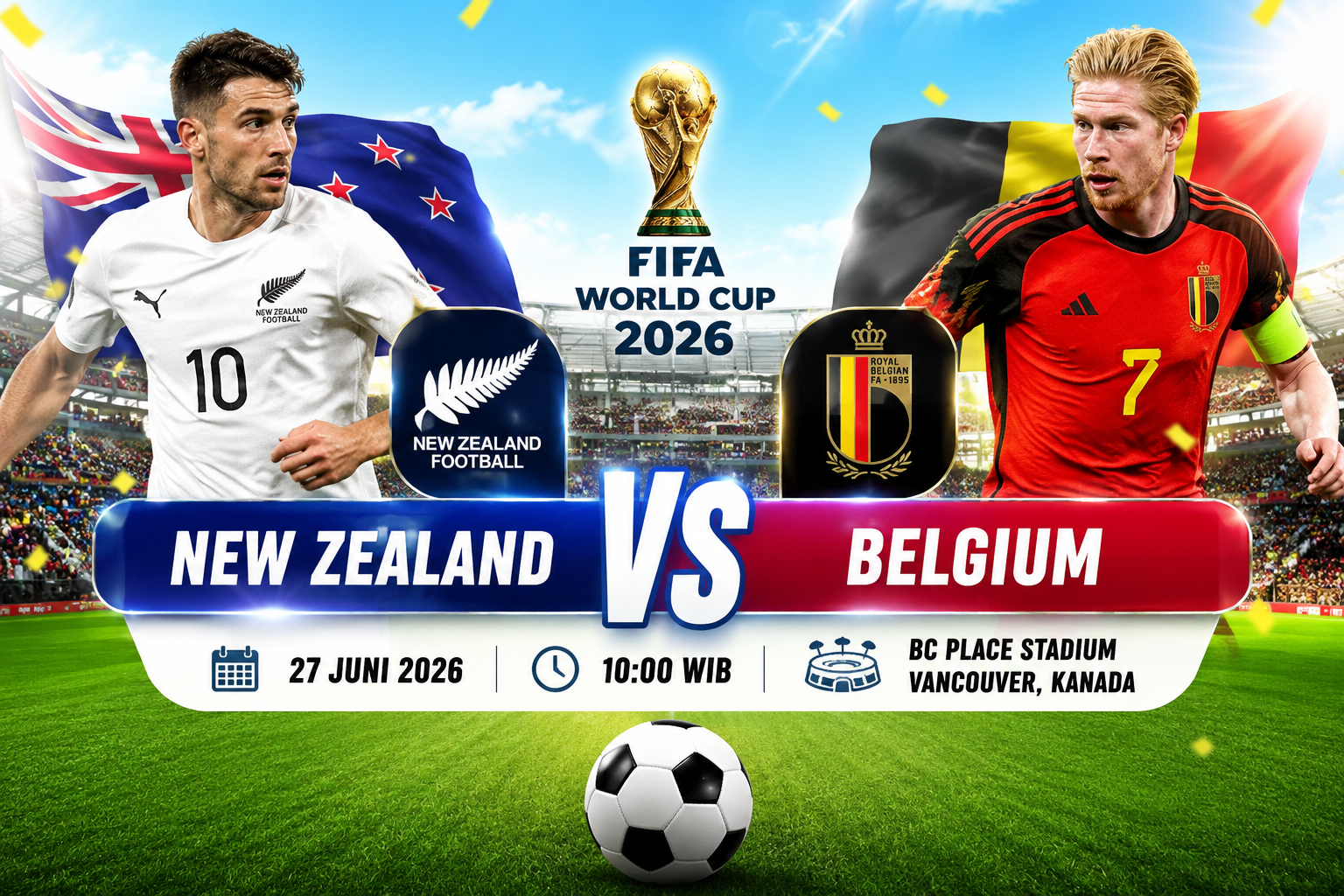 New Zealand vs Belgium