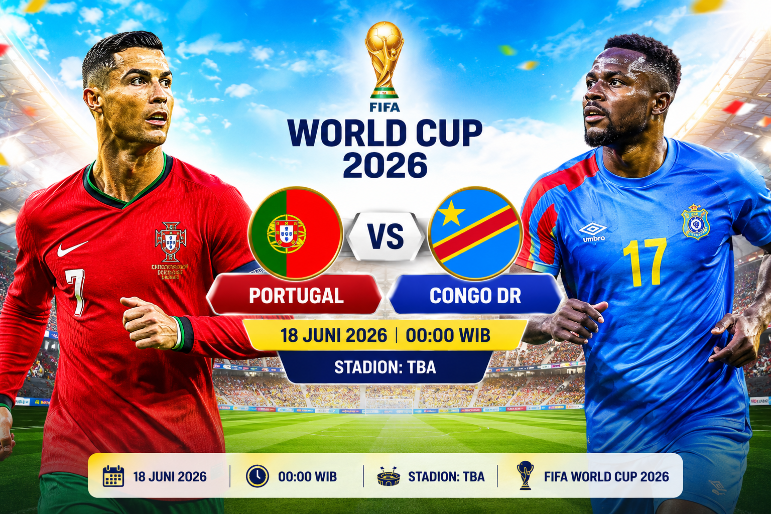 Portugal vs Congo