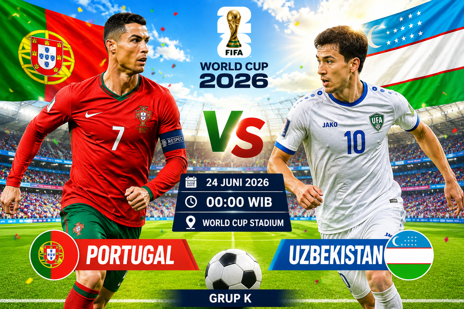 Portugal vs Uzbekistan