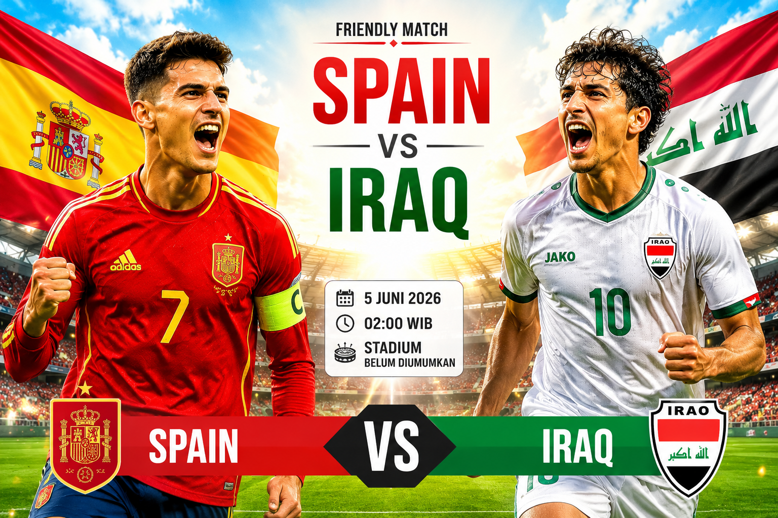 Spain vs Iraq