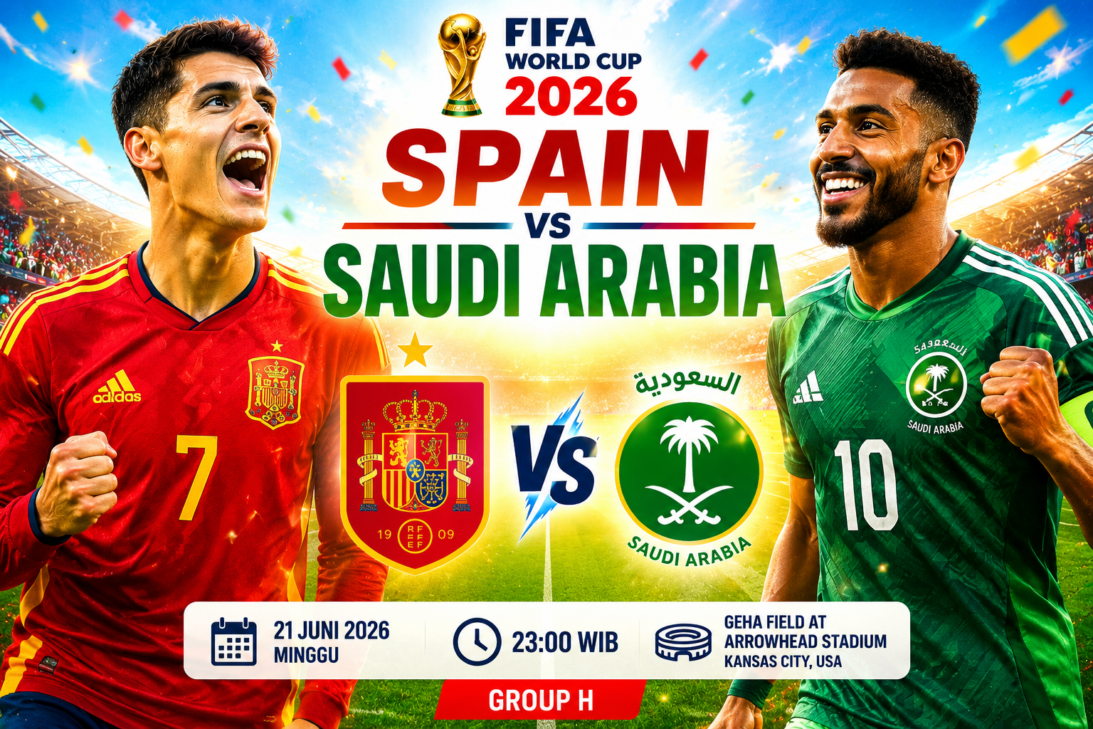 Spain vs Saudi Arabia