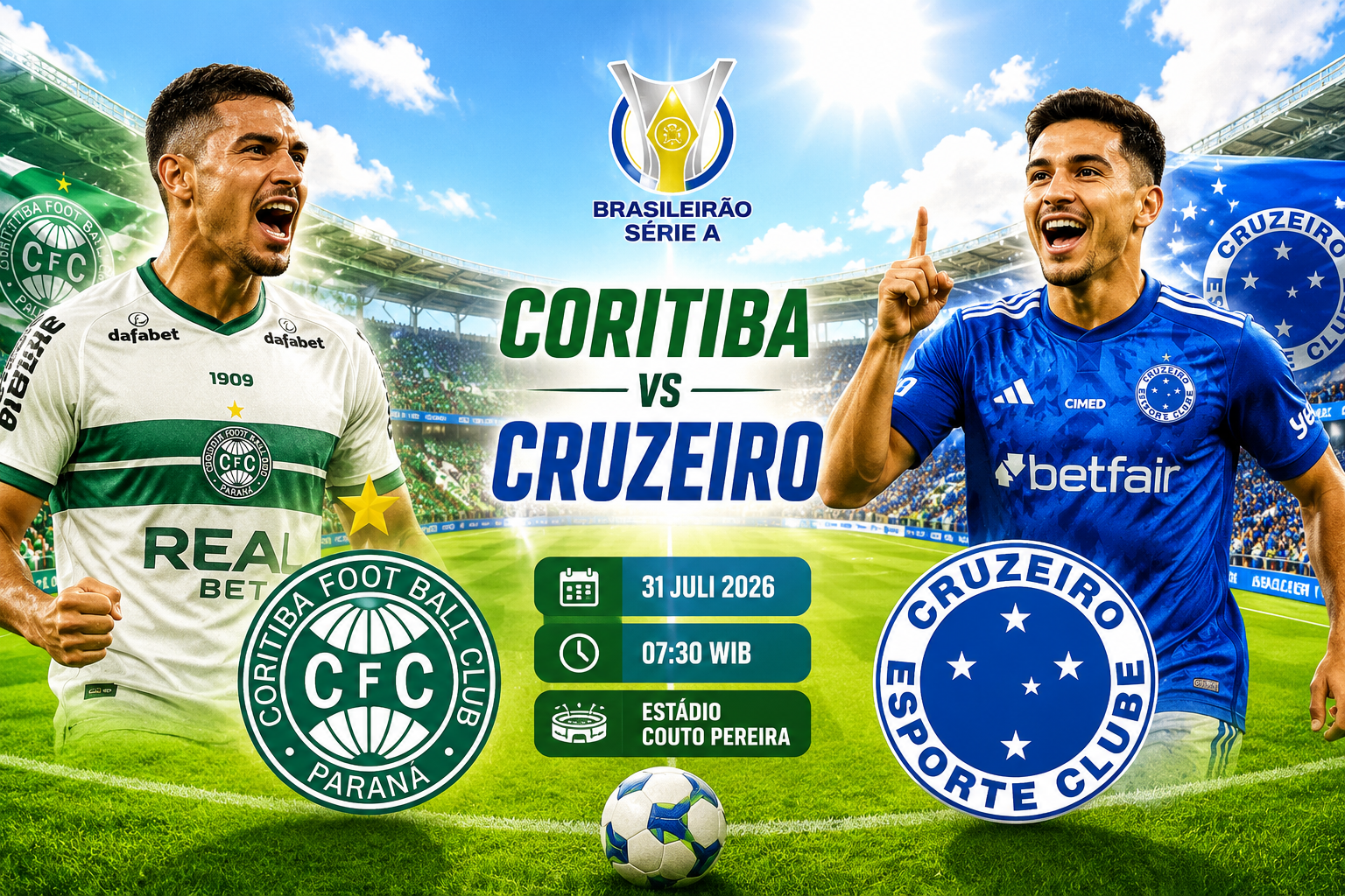 Prediksi Coritiba vs Cruzeiro 31 Juli 2026 – Brazil Serie A