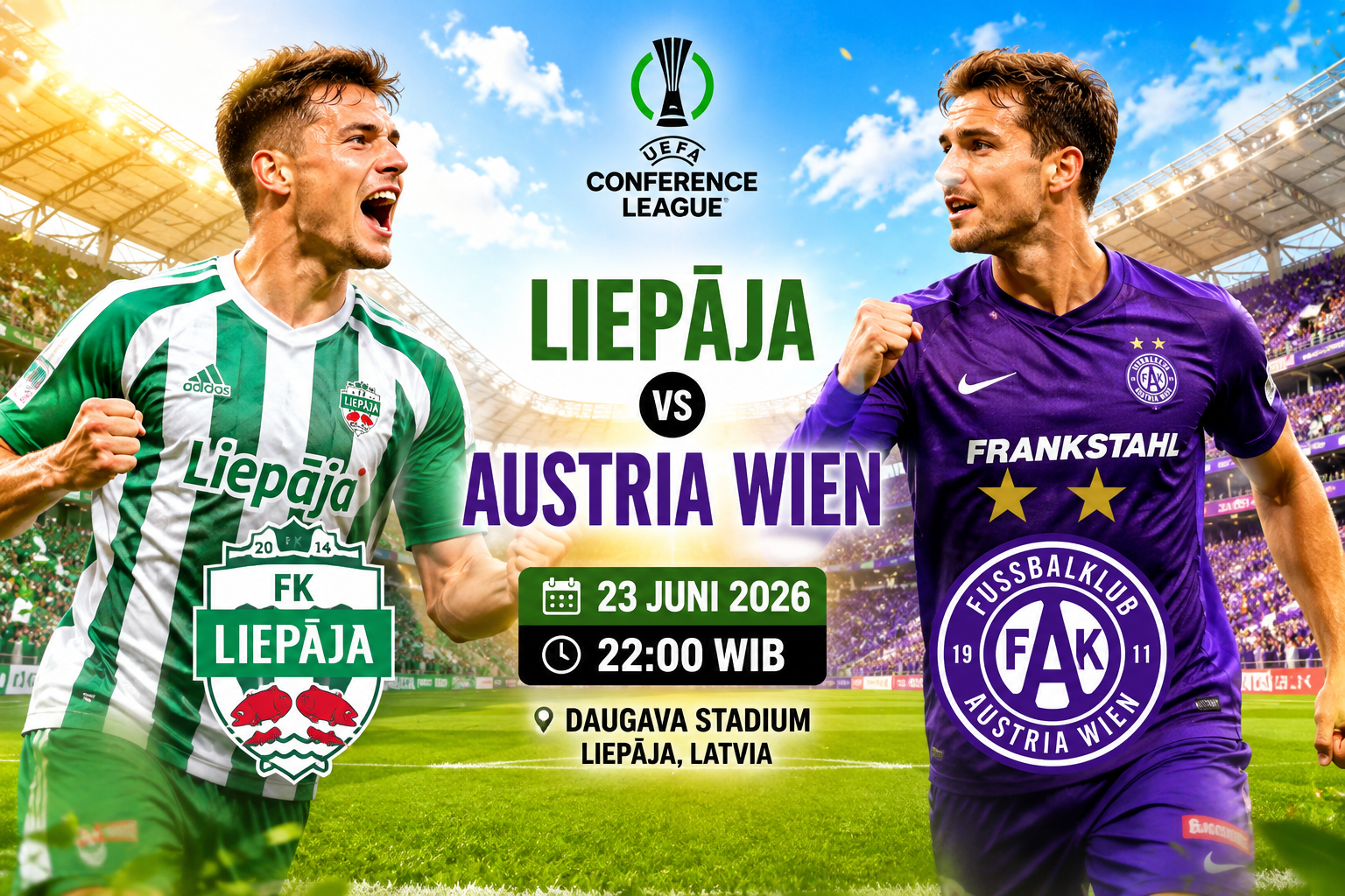 Prediksi Liepaja vs Austria Wien 23 Juli 2026 – UEFA Conference League