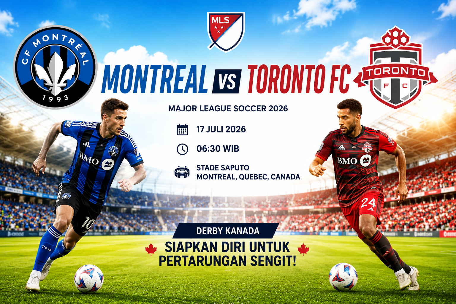 Prediksi Montreal vs Toronto FC 17 Juli 2026 – Major League Soccer