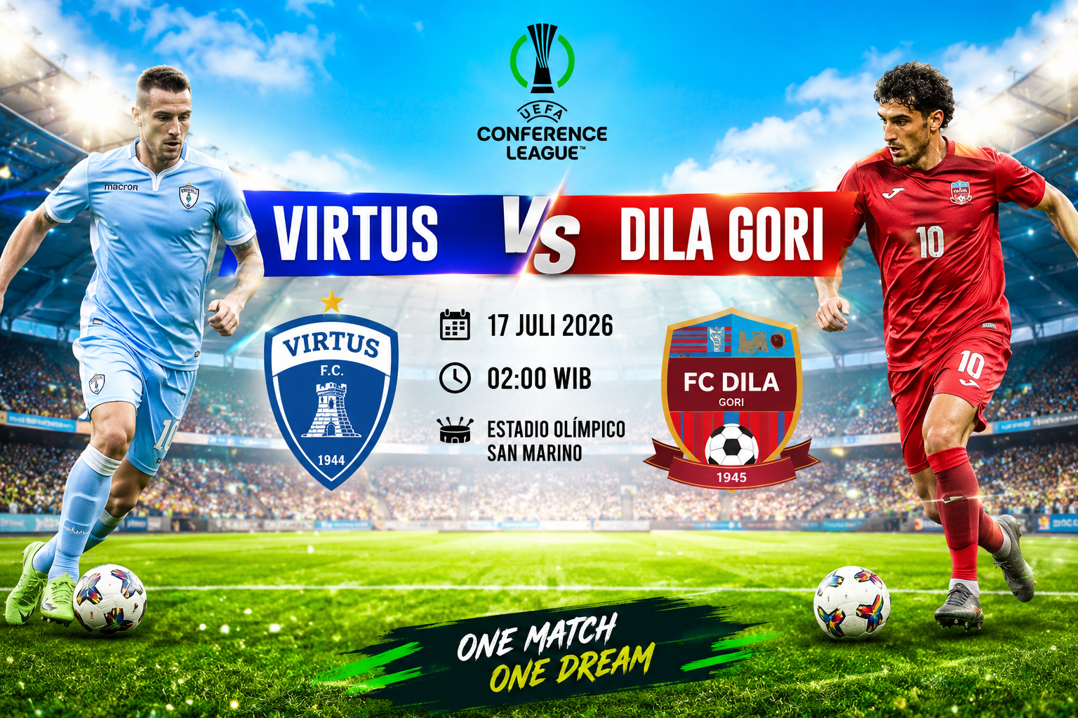 Prediksi Virtus vs Dila Gori 17 Juli 2026 – UEFA Conference League 2026
