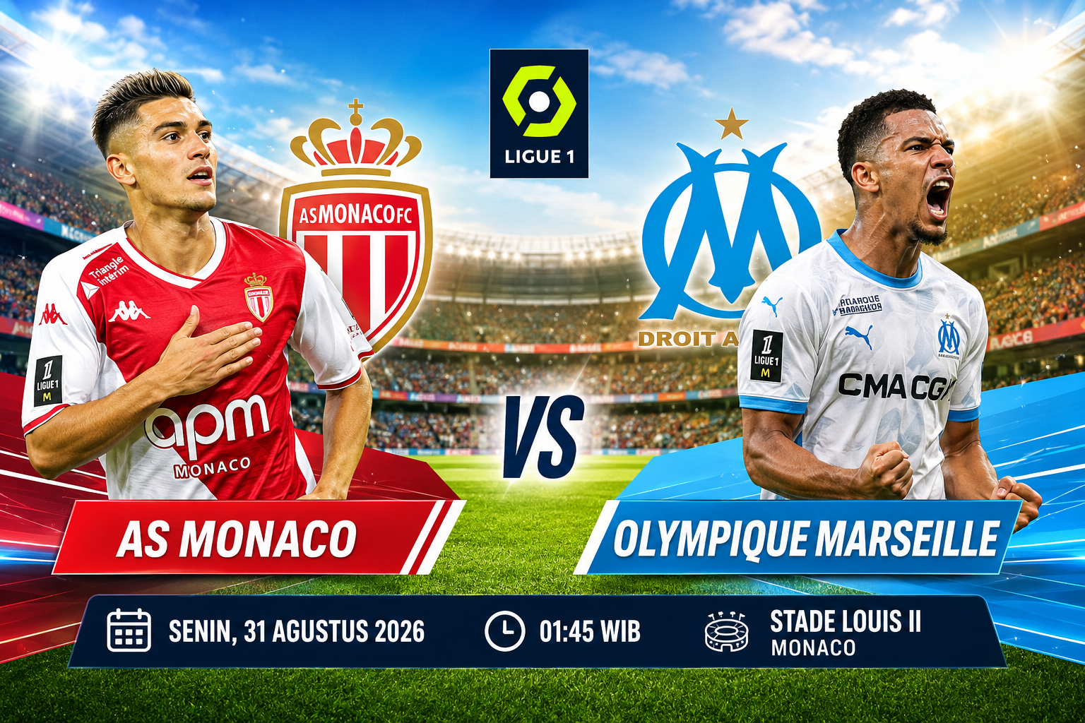 AS Monaco vs Olympique Marseille