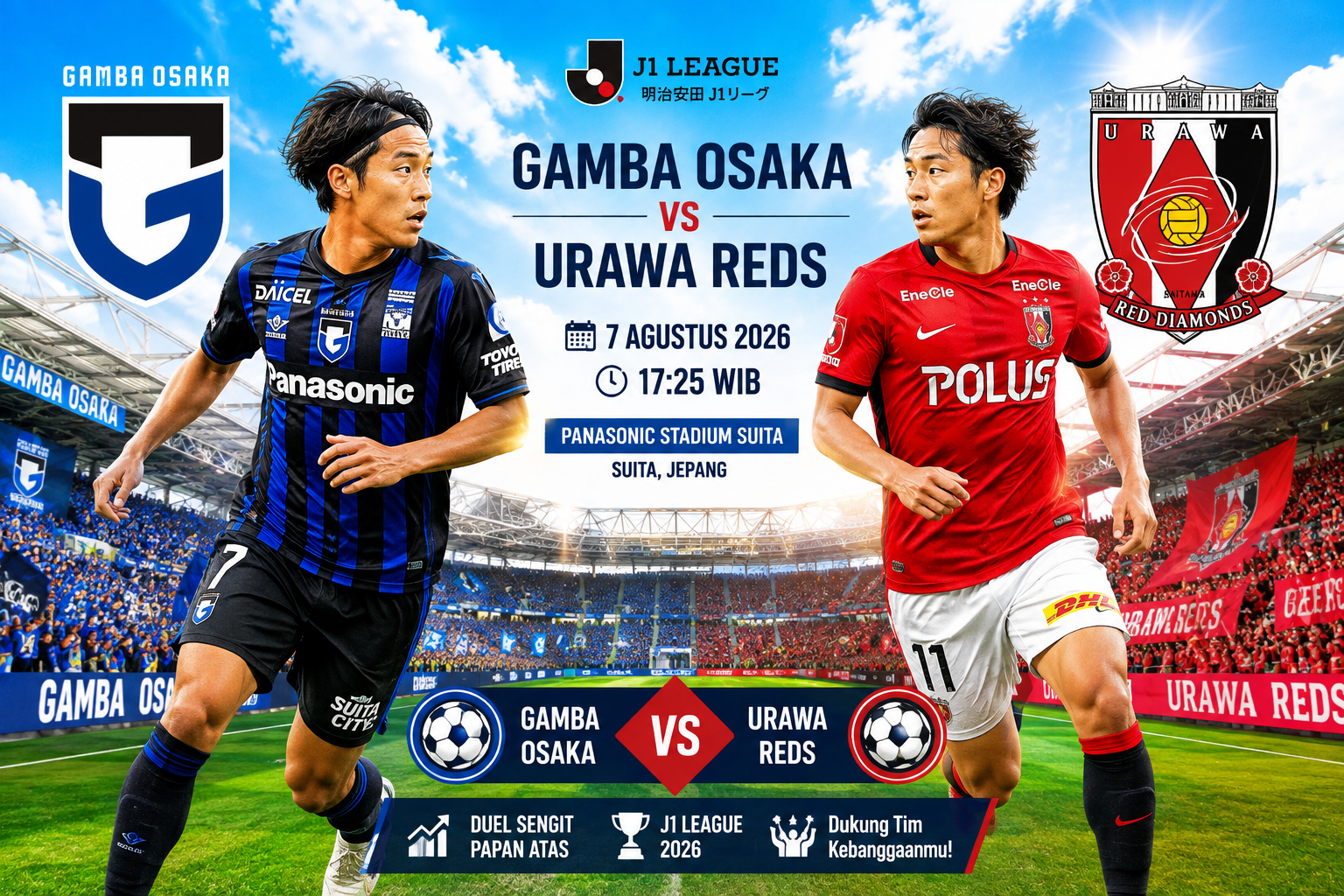 Gamba Osaka vs Urawa Reds