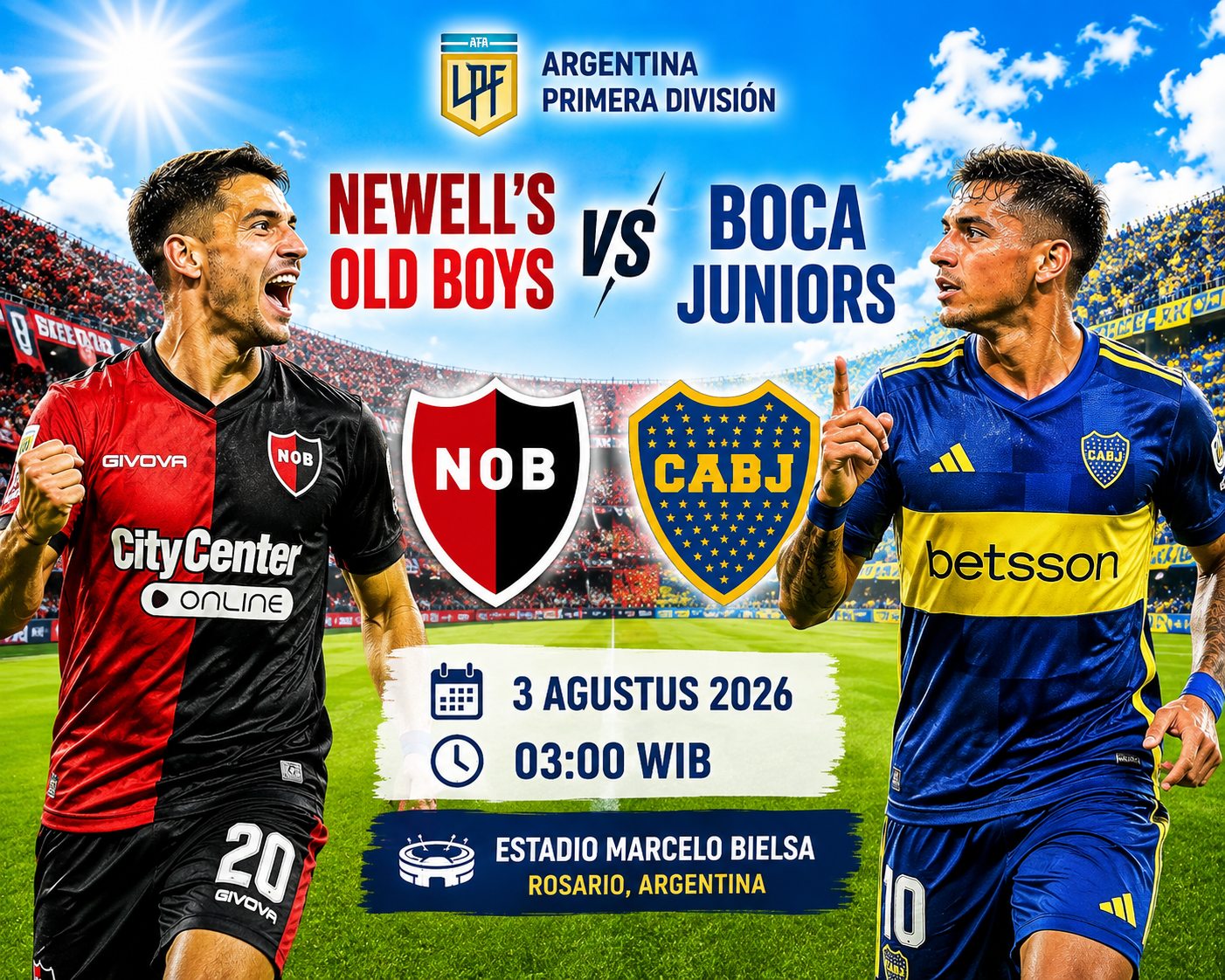 Newells Old Boys vs Boca Juniors