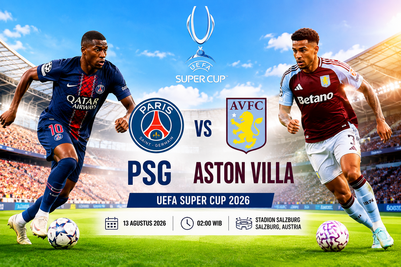 PSG vs Aston Villa
