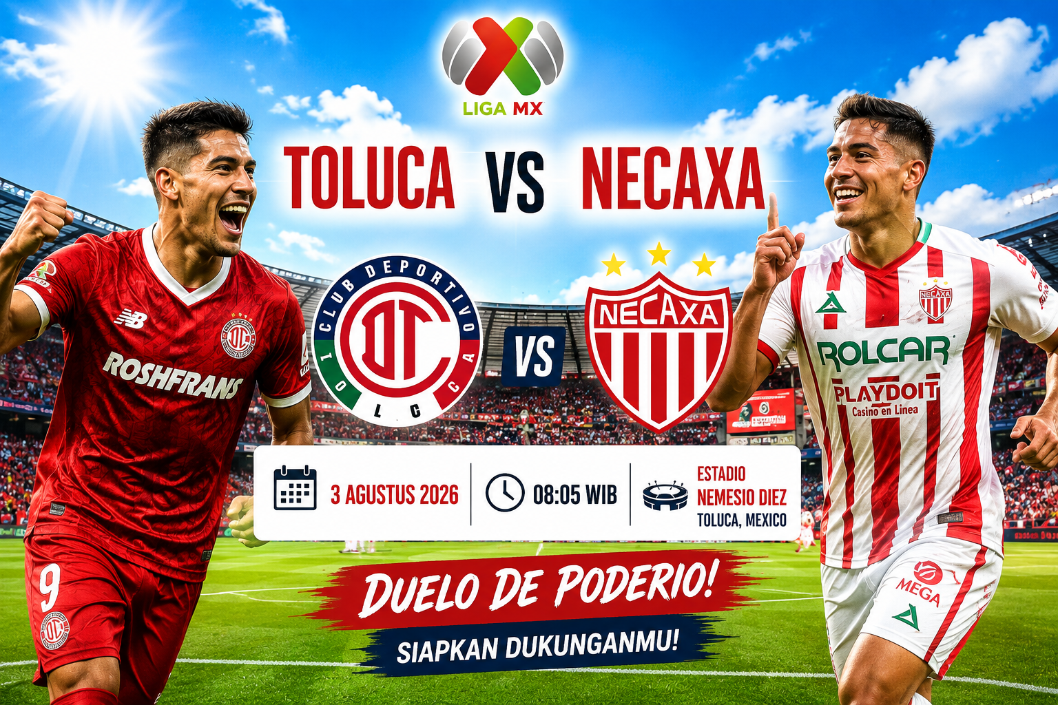 Toluca vs Necaxa