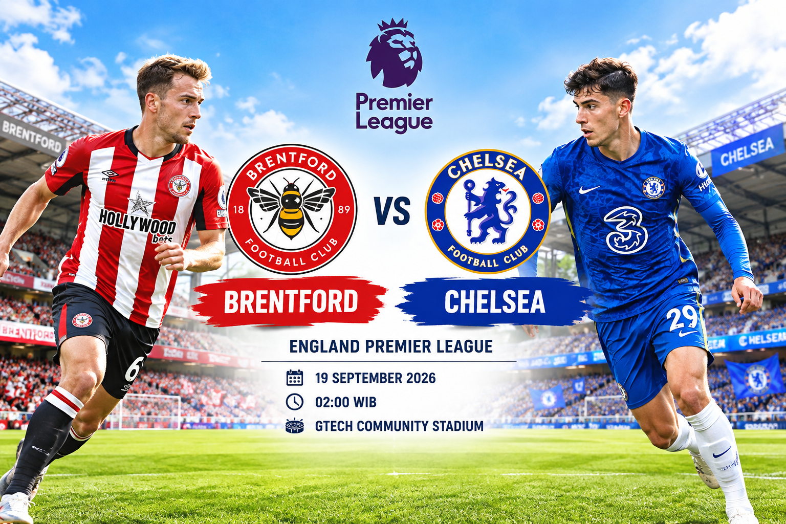 Prediksi Brentford vs Chelsea 19 September 2026 – England Premier League