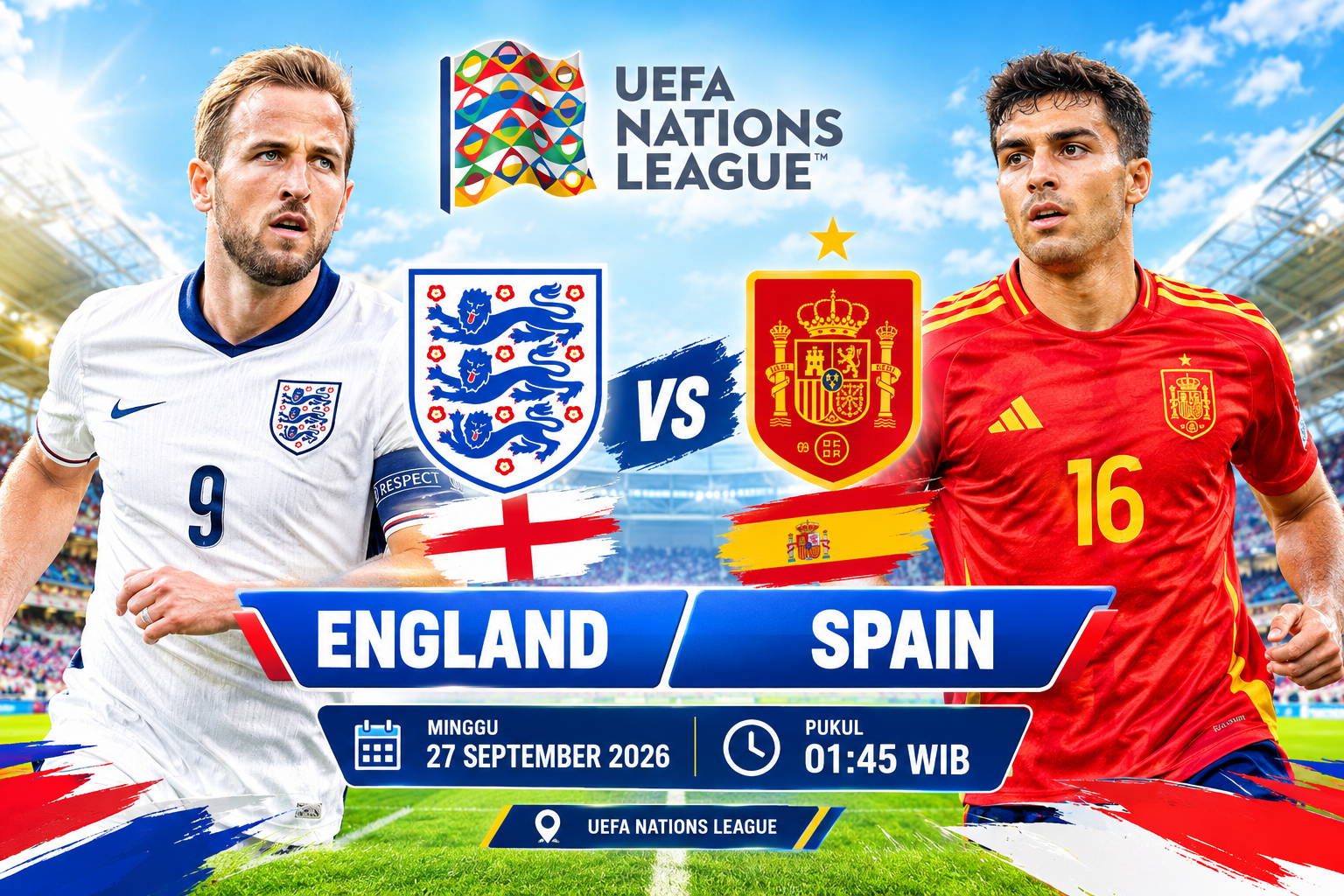 England vs Spain
