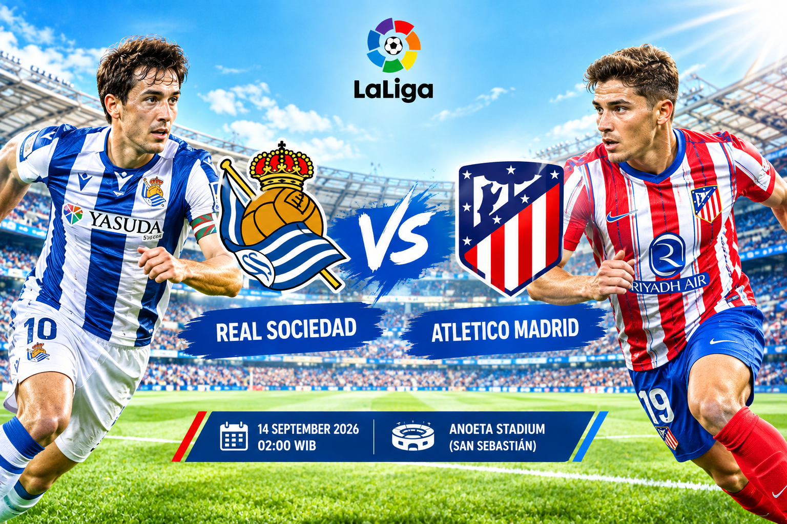 Prediksi Real Sociedad vs Atletico Madrid 14 September 2026 – Spain La Liga