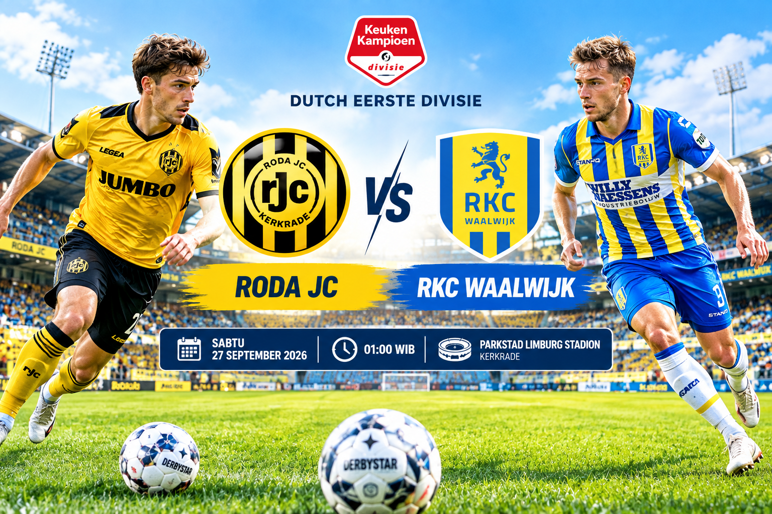 Roda JC vs RKC Waalwijk