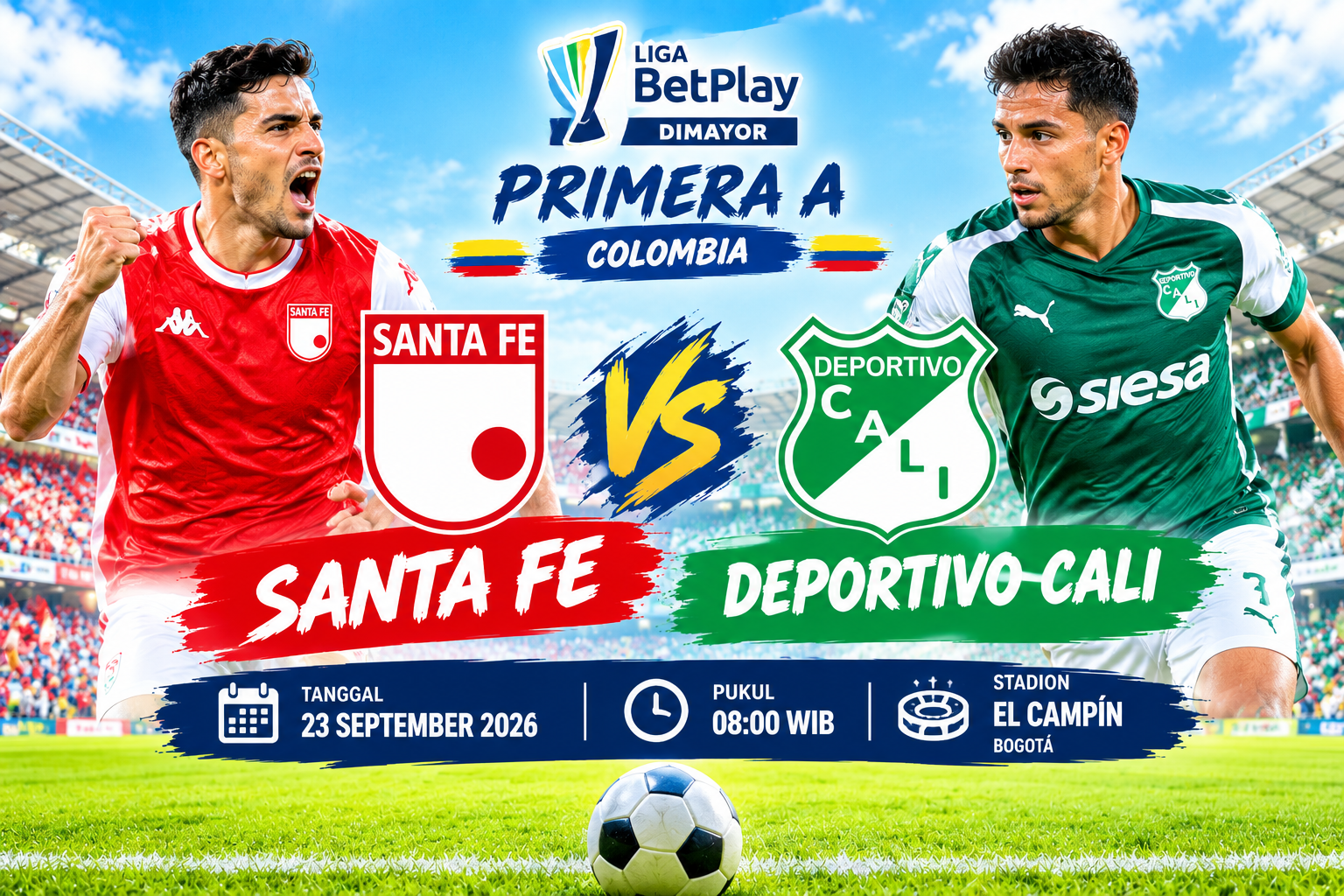 Santa Fe vs Deportivo Cali