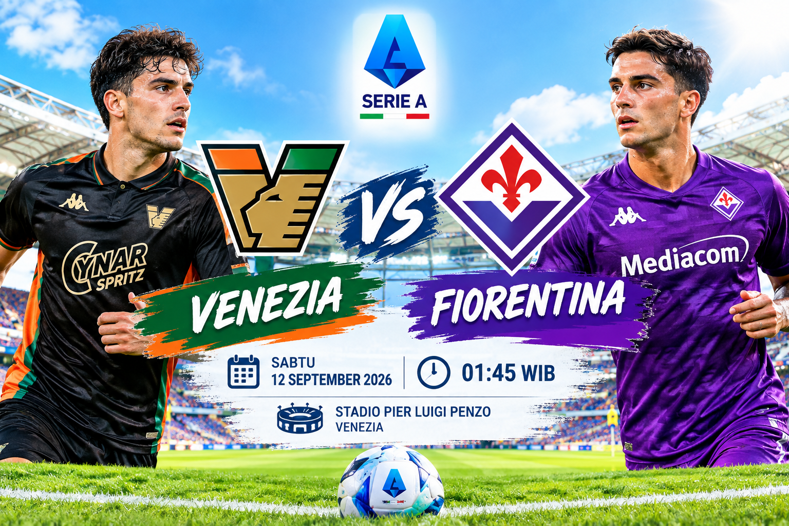 Prediksi Venezia vs Fiorentina  12 September 2026 – Italy Serie A