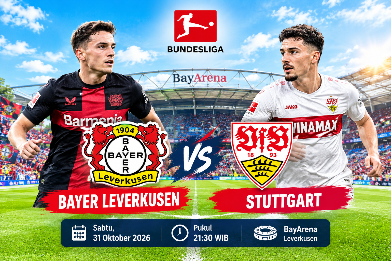Prediksi Bayer Leverkusen vs VFB Stuttgart 31 Oktober 2026 – Prediksi Bundesliga , Adu Kekuatan Dua Tim dengan Karakter Menyerang