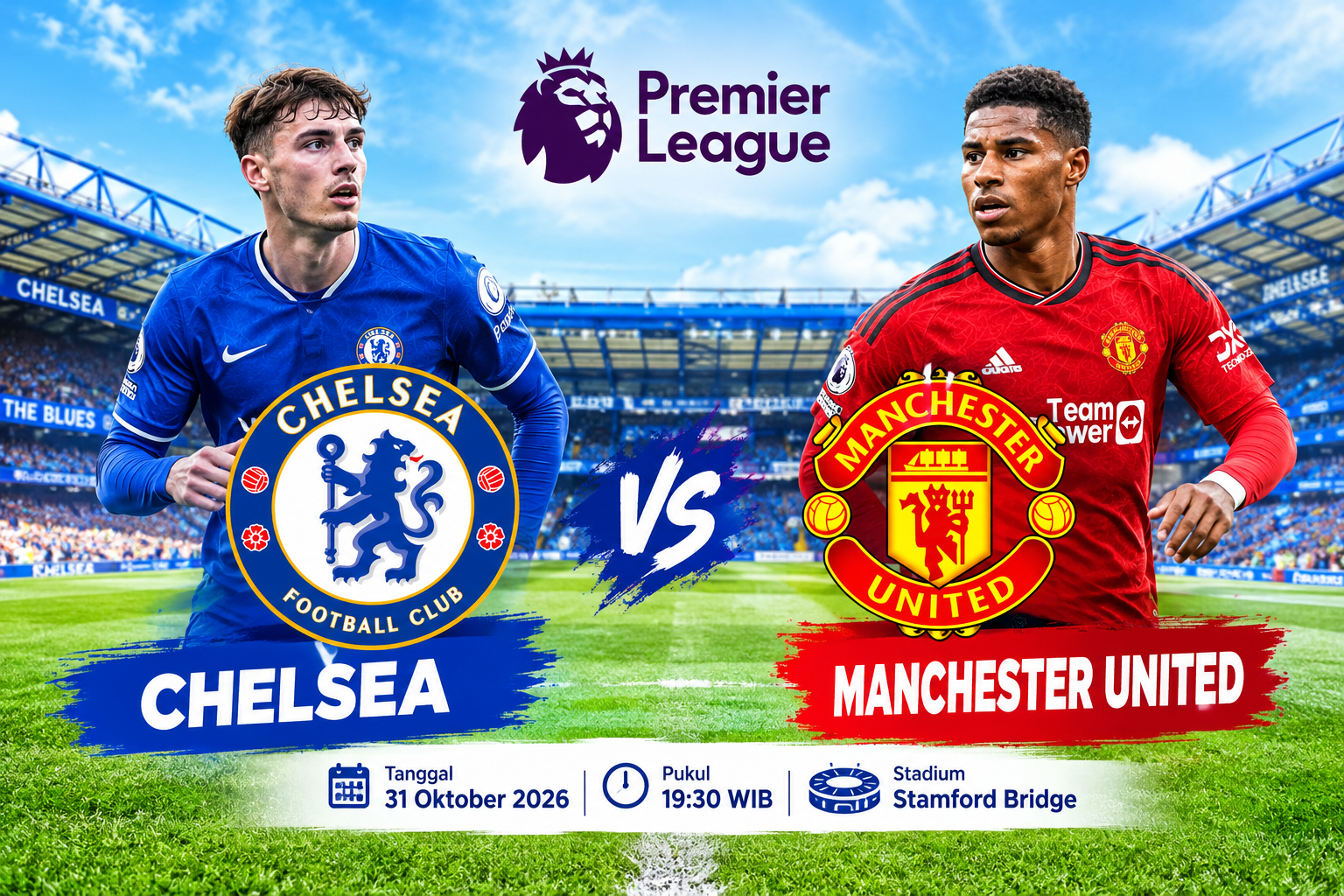 Prediksi Chelsea vs Manchester United 31 Oktober 2026 : Duel Panas Premier League di Stamford Bridge