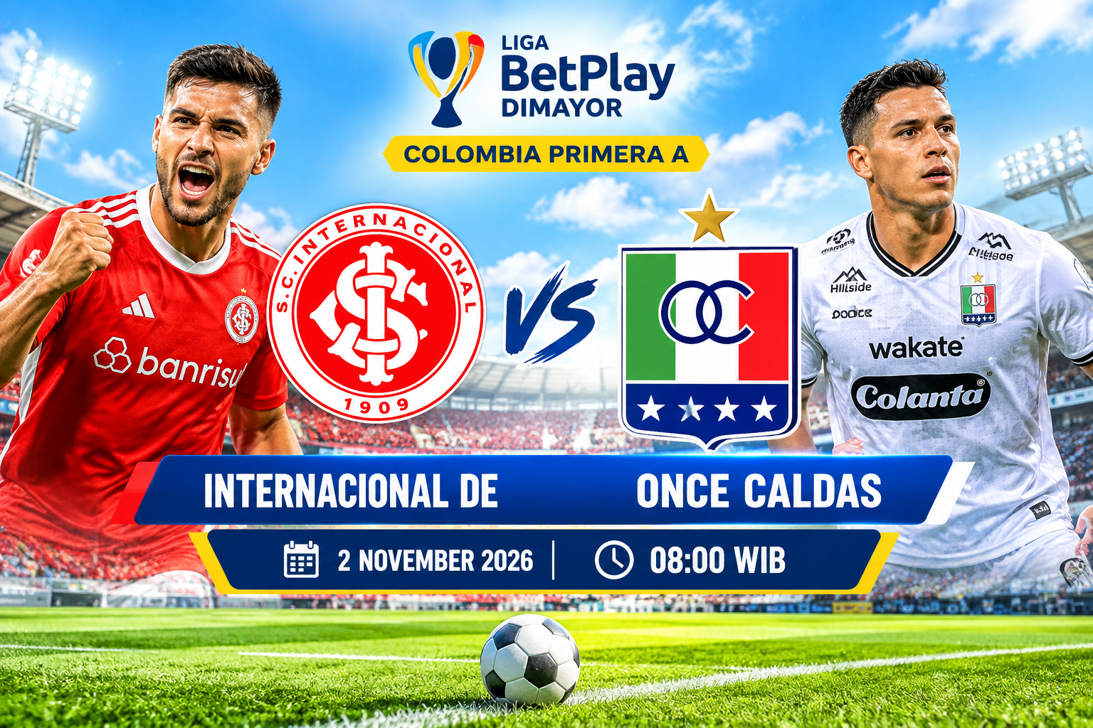 Internacional De Bogota vs Once Caldas