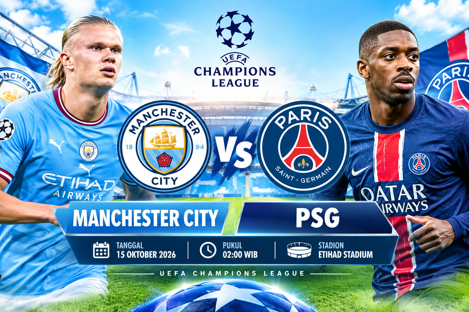 Manchester City vs PSG