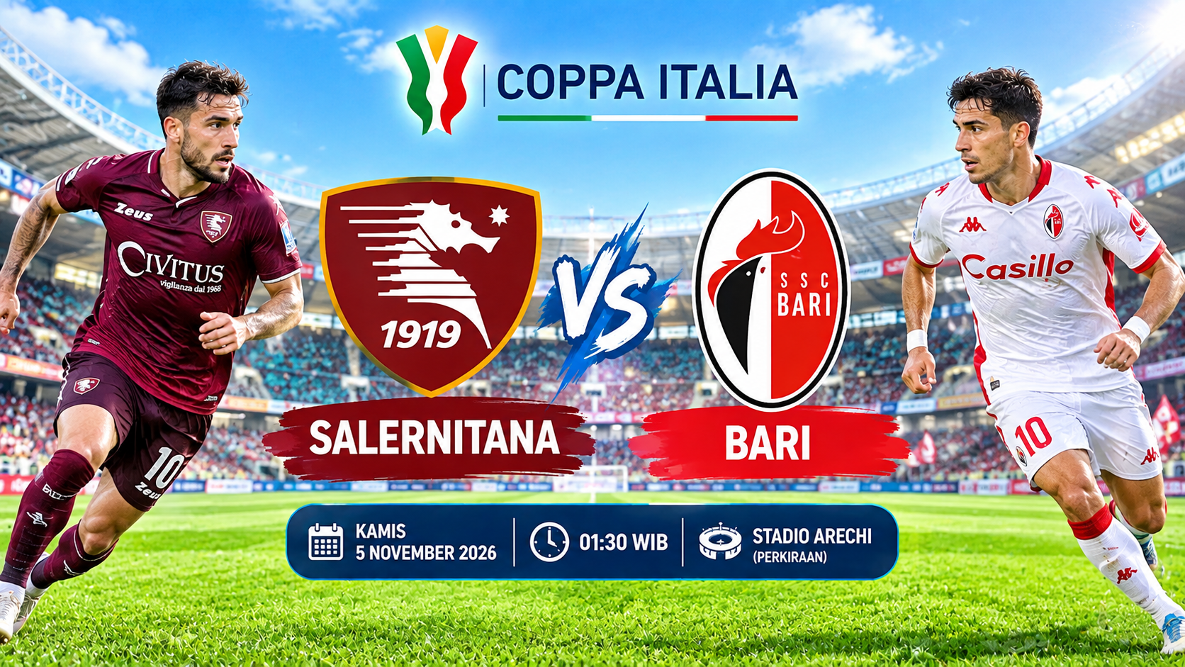 Salernitana vs Bari